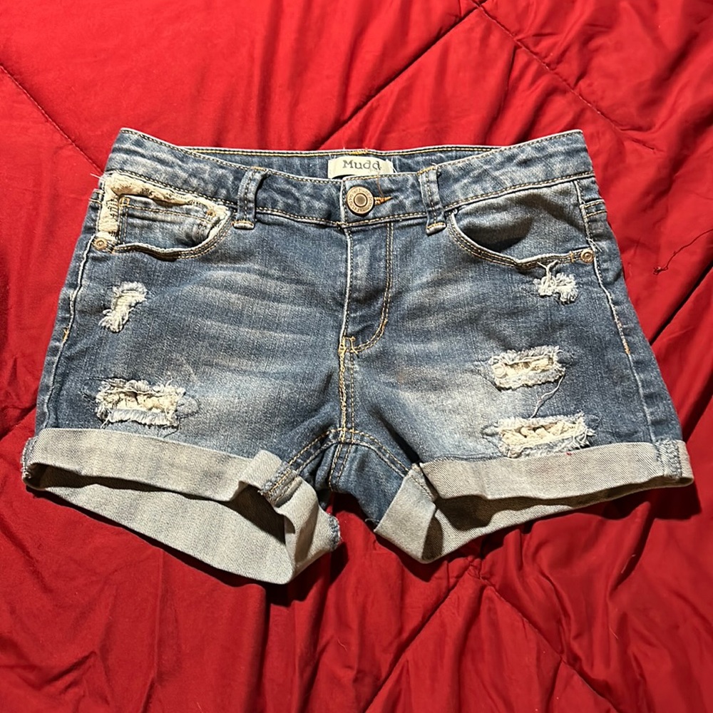 Mudd girls Jean shorts size 12